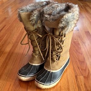 Northside Brown and Black Winter Boots